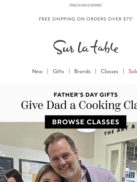 surlatable newsletter: Trust us, Dad doesn't want another tie.