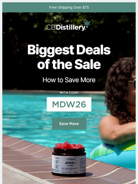 thecbdistillery newsletter: How to Save More during our Memorial Day Sale