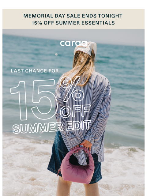 caraa newsletter: Last call for Memorial Day savings