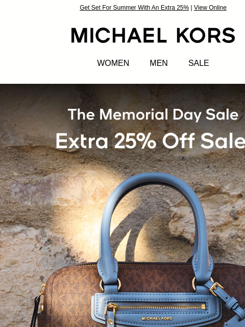 michaelkorsmail newsletter: Long Weekend = Major Savings
