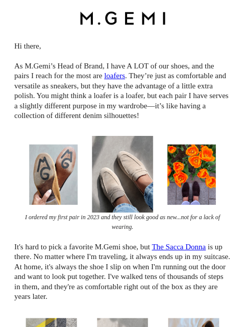 mgemi newsletter: It’s Always Loafer Season