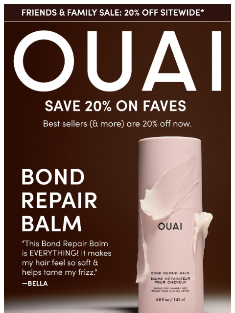 theouai newsletter: ICYMI: Best sellers are 20% off