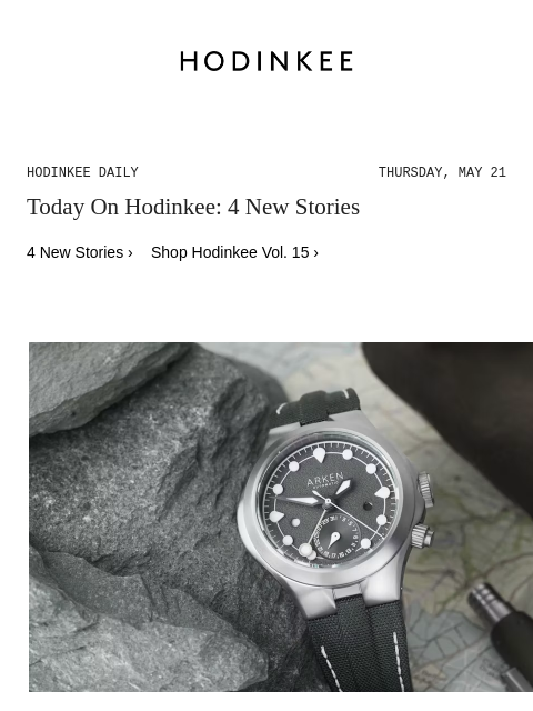 hodinkee newsletter: Hodinkee Daily | 05/21/2026