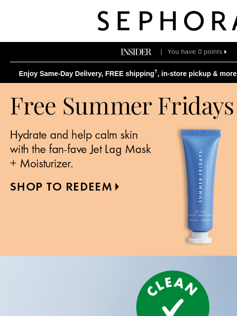 sephora newsletter: The Summer Fridays lineup = elite