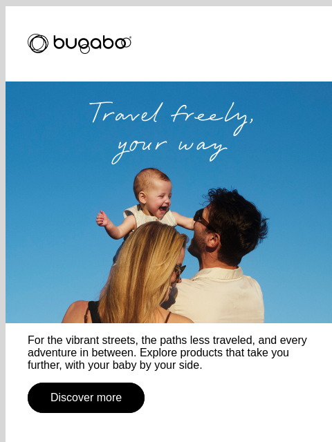 bugaboo newsletter: Travel freely, your way
