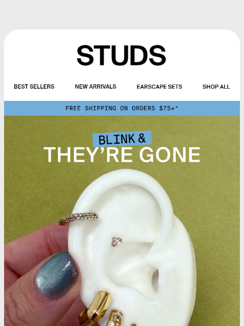 studs newsletter: Up to 60% off? Hot.