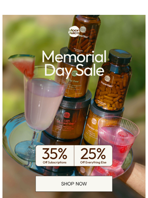 moonjuice newsletter: STARTS NOW: 35% off the results you really want