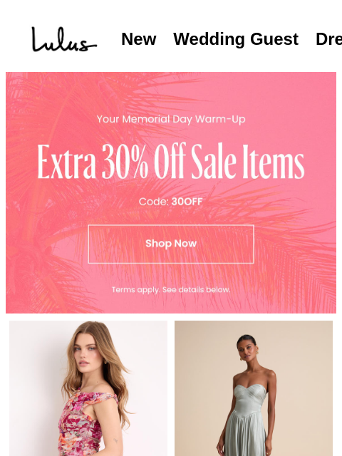 lulus newsletter: UP TO 70% OFF SELECT SALE STYLES?!​