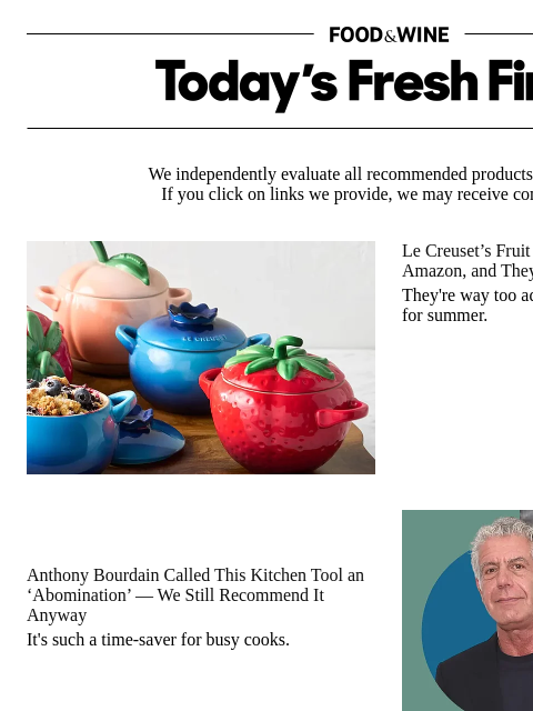 foodandwine newsletter: Anthony Bourdain Called This Tool an 'Abomination'
