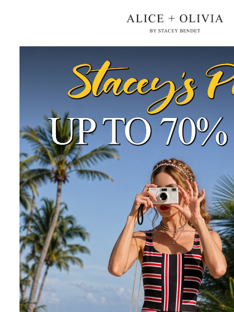 aliceandolivia newsletter: Up to 70% Off! Stacey's Picks💋