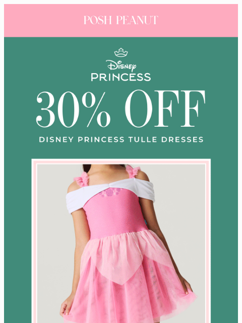 poshpeanut newsletter: ✨ 30% OFF Disney Princess Tulle Dresses