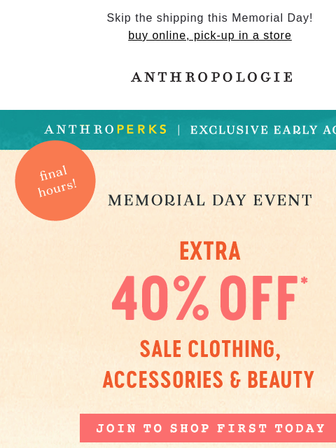 Sign up for AnthroPerks now to get the EXCLUSIVE. ‌ ‌ ‌ ‌ ‌ ‌ ‌ ‌ ‌ ‌ ‌ ‌ ‌ ‌ ‌ ‌ ‌ ‌ ‌ ‌ ‌ ‌ ‌ ‌ ‌ ‌ ‌ ‌ ‌ ‌ ‌ ‌ ‌ ‌ ‌ ‌ ‌ ‌ ‌ ‌ ‌ ‌ ‌ ‌ ‌ ‌ ‌ ‌ ‌ ‌ ‌ ‌ ‌ ‌ ‌ ‌ ‌ ‌ ‌ ‌ ‌ ‌ ‌ ‌ ‌ ‌ ‌ ‌ ‌ ‌ ‌ ‌ ‌ ‌ ‌ ‌