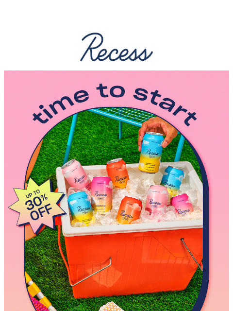 takearecess newsletter: thaw out for up to 30% off