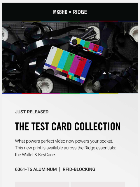 ridge newsletter: Just Dropped: New Ridge x MKBHD
