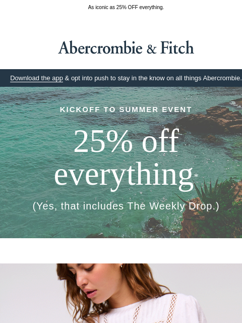 abercrombie newsletter: We made Boho happen again.