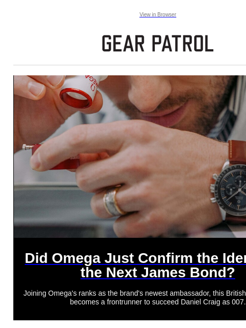 Plus an excellent coffee maker, cool retro sneakers, stunning knives and more Plus an excellent coffee maker, cool retro sneakers, stunning knives and more View in Browser Did Omega Just Confirm the
