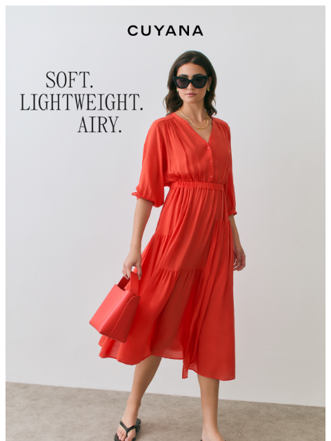 cuyana newsletter: Your Summer Survival Fabric