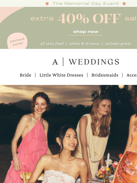 anthropologie newsletter: Extra 40% off for the MDW sale!