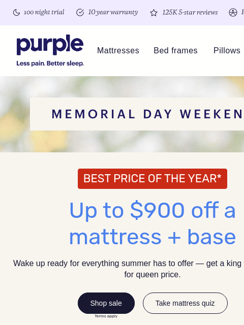 purple newsletter: Memorial Day weekend starts now