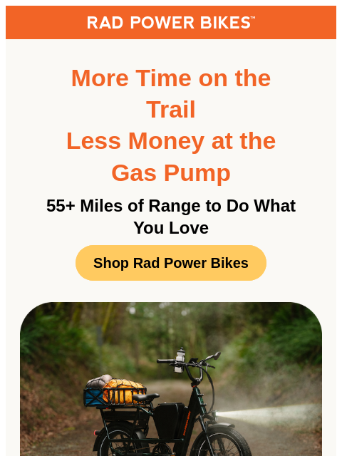 radpowerbikes newsletter: Long Weekend. Longer Rides.