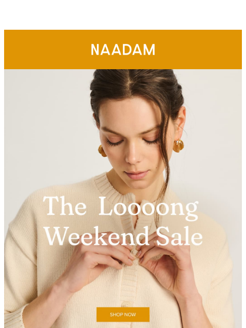 naadam newsletter: Your summer layers are 30% off