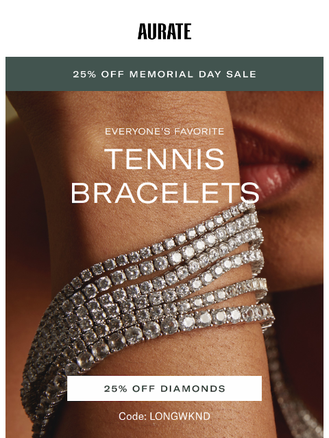 auratenewyork newsletter: 25% OFF SUMMER DIAMONDS