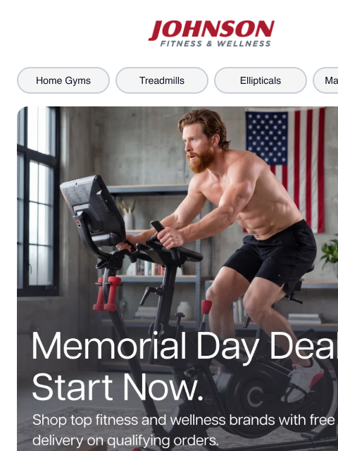 johnsonfit newsletter: Memorial Day Deals Start Now