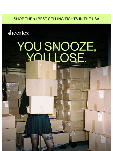 sheertex newsletter: Your 50% off clearance is waiting to be unlocked.