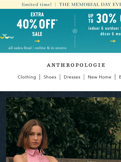 anthropologie newsletter: Wear the (Denim) Dress