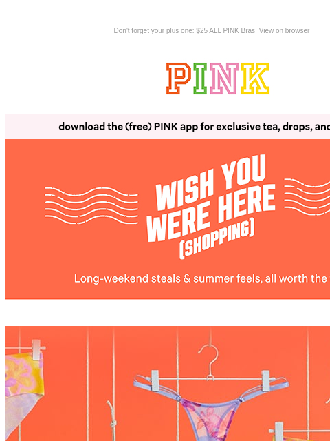 vspink newsletter: 10/$40 Panties? That’s Hot 🔥☀️🥵