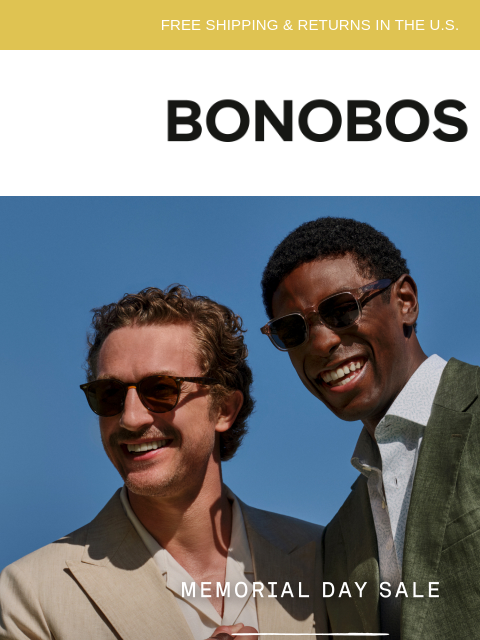 bonobos newsletter: 30% Off New Arrivals + Linen & Suiting