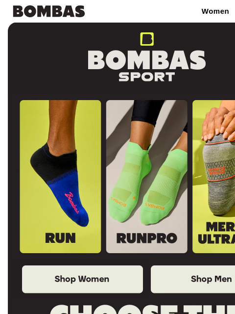 bombas newsletter: Find the Right Running Sock