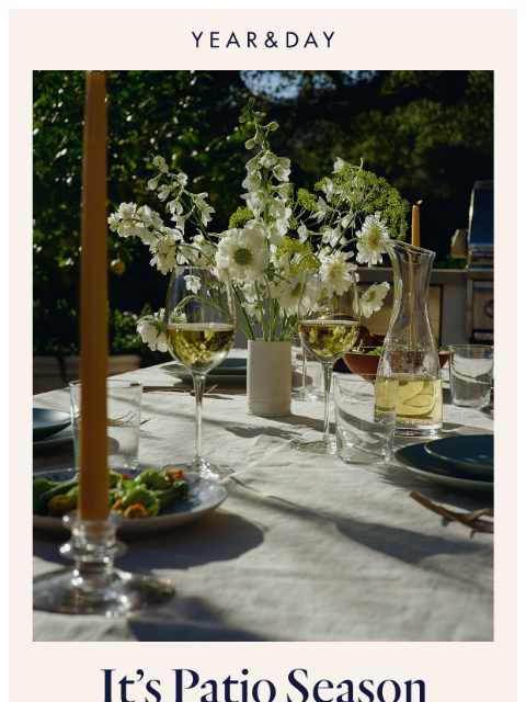 yearandday newsletter: 20% off the backyard glow-up
