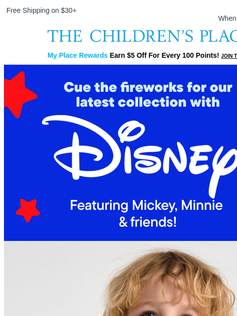 childrensplace newsletter: Character Spotlight: New Disney Collection 🇺🇸