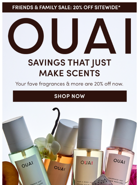 theouai newsletter: Save OUAI big on hair, body & fragrance faves