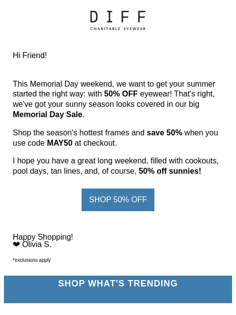 Summer sunnies season is here - snag 50% off shades ͏ ͏ ͏ ͏ ͏ ͏ ͏ ͏ ͏ ͏ ͏ ͏ ͏ ͏ ͏ ͏ ͏ ͏ ͏ ͏ ͏ ͏ ͏ ͏ ͏ ͏ ͏ ͏ ͏ ͏ ͏ ͏ ͏ ͏ ͏ ͏ ͏ ͏ ͏ ͏ ͏ ͏ ͏ ͏ ͏ ͏ ͏ ͏ ͏ ͏ ͏ ͏ ͏ ͏ ͏ ͏ ͏ ͏ ͏ ͏ ͏ ͏ ͏ ͏ ͏ ͏ ͏ ͏ ͏ ͏ ͏ ͏ ͏ ͏ ͏