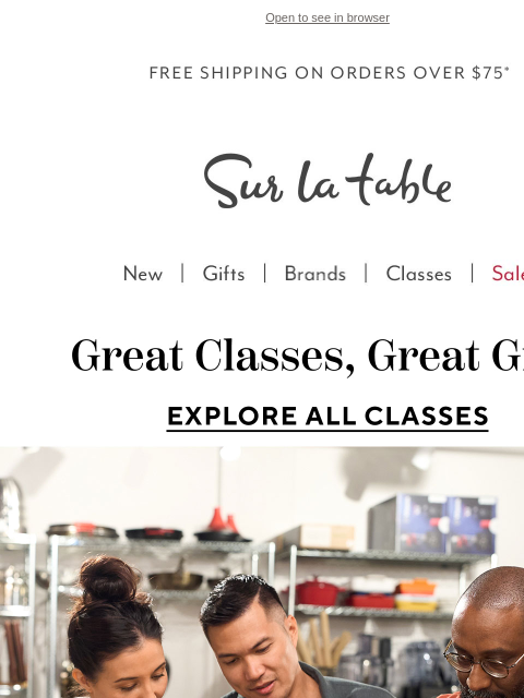 surlatable newsletter: Take home new skills (and a bonus gift).
