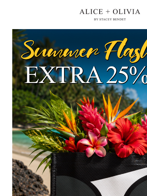 aliceandolivia newsletter: Extra 25% Off Everything On Sale!
