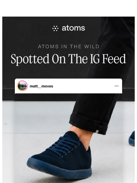 atoms newsletter: Spotted in the IG feed.