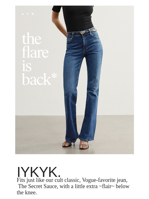 ayr newsletter: LEGS FOR DAYS.