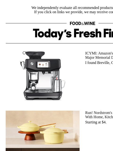 foodandwine newsletter: Nordstrom's Half-Yearly Sale Has Can't-Miss Deals ...