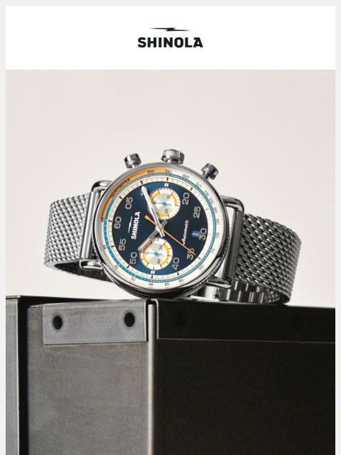 shinola newsletter: The Watch for Race Weekends