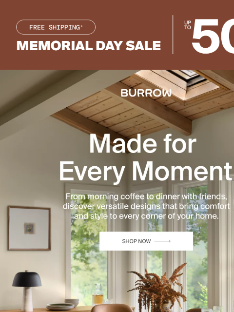 burrow newsletter: Smart design for every corner