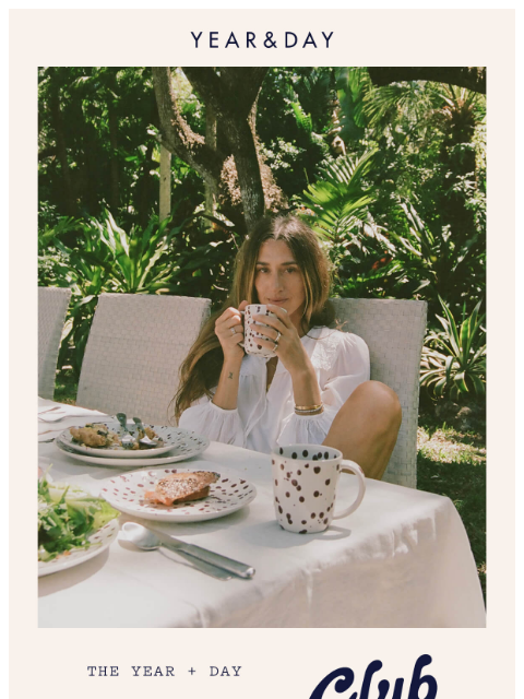 yearandday newsletter: Supper Club with Rebecca Smith