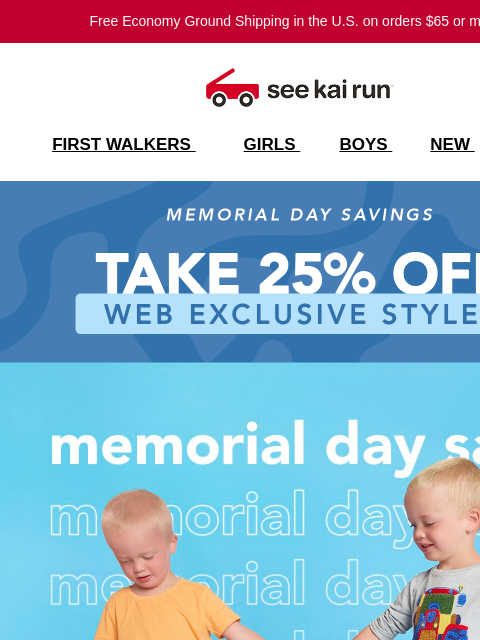 seekairun newsletter: Memorial Day Savings Start Now 🎉