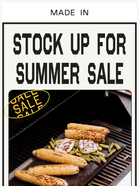 madeincookware newsletter: Up to 30% off Your Personalized Summer Sale Picks