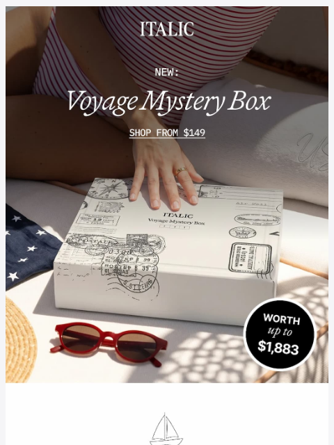italic newsletter: Today Only: Mystery Boxes Worth $1,800+
