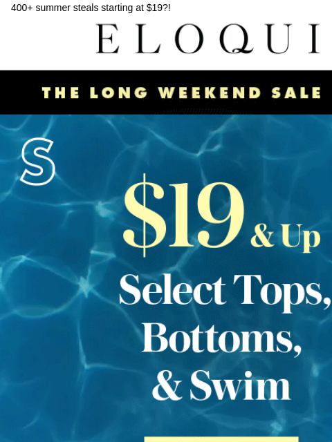 400+ summer steals starting at $19?! Logo Hero Sale BB NEW ARRIVALS BEST SELLERS DRESSES WORKWEAR DAILY DEAL SALE You are receiving this email because you signed up to receive promotional emails.