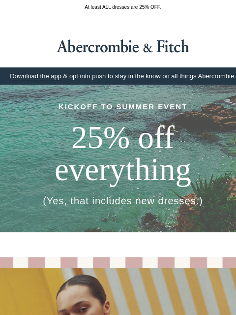 abercrombie newsletter: Starting the discourse on sundresses.