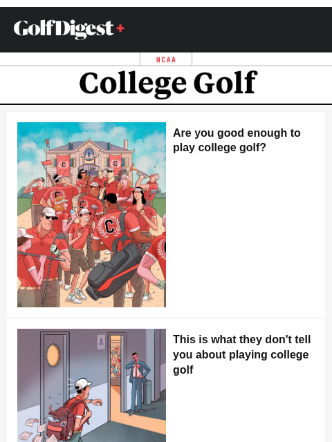 With the NCAA golf championship underway, we thought you'd enjoy the following college golf stories. ‌ ‌ ‌ ‌ ‌ ‌ ‌ ‌ ‌ ‌ ‌ ‌ ‌ ‌ ‌ ‌ ‌ ‌ ‌ ‌ ‌ ‌ ‌ ‌ ‌ ‌ ‌ ‌ ‌ ‌ ‌ ‌ ‌ ‌ ‌ ‌ ‌ ‌ ‌ ‌ ‌ ‌ ‌ ‌ ‌ ‌ ‌ ‌